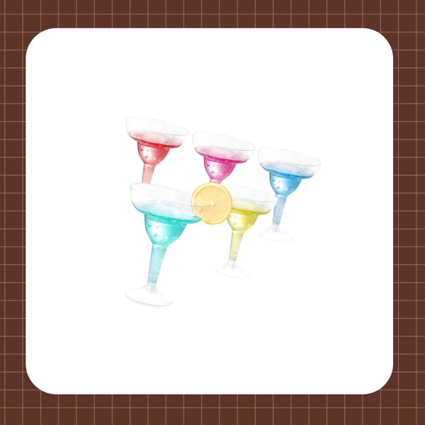 Eternal Night Verres à margarita en plastique, verres à cocktail en